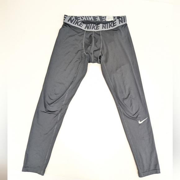 Nike Black Running Dri-fit Compression Leggings Large - Picture 1 of 6